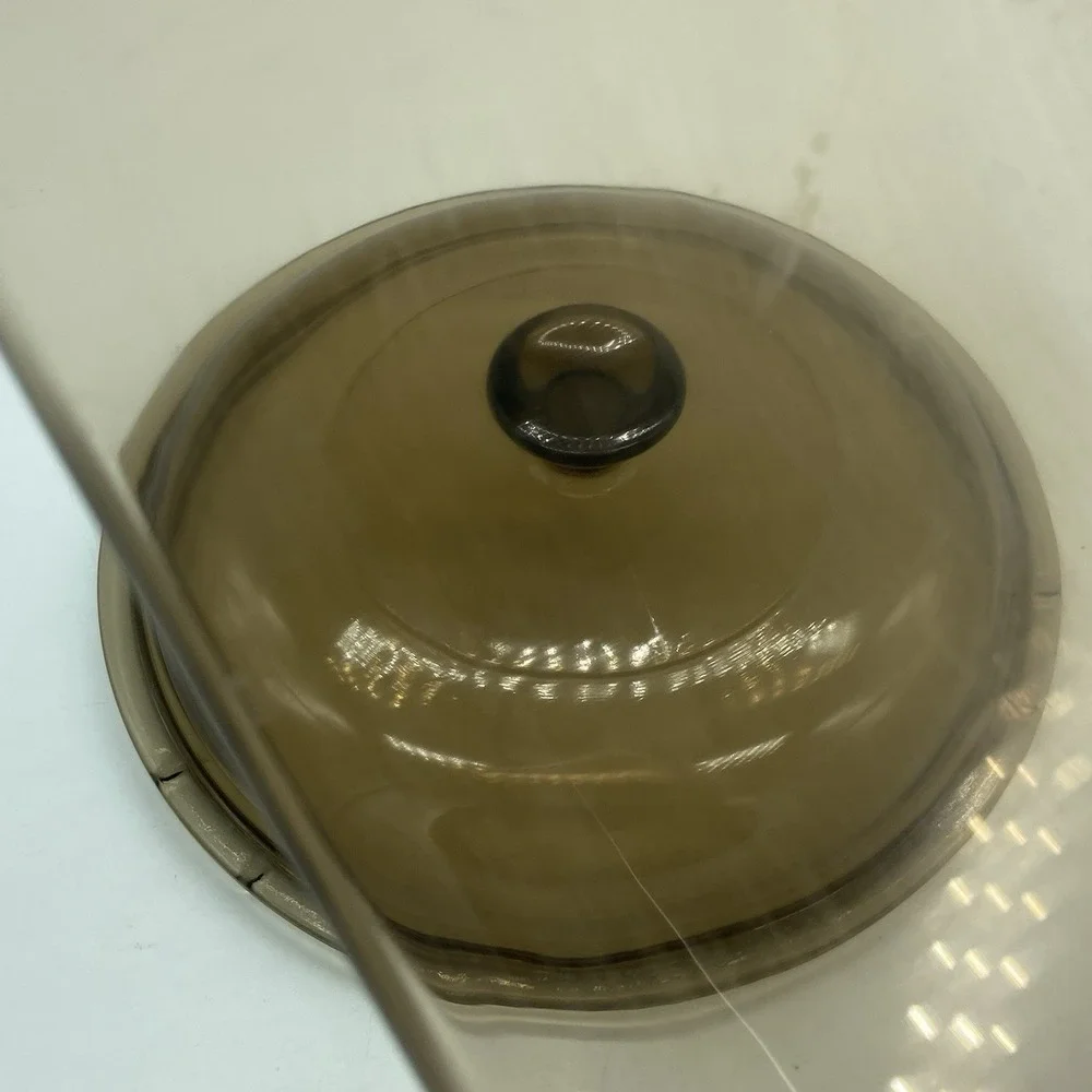 Corning Visions Amber Glass Saucepan/Lid 1.5 Liters Vintage Cookwear Replacement